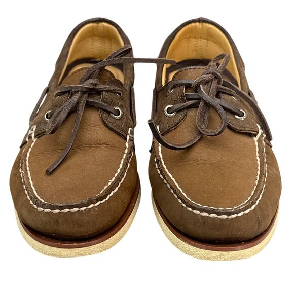 Sperry Gold Cup Original 2-Eye Brown Leather Boat Deck Loafer Shoe Men 7.5 - Picture 2 of 8